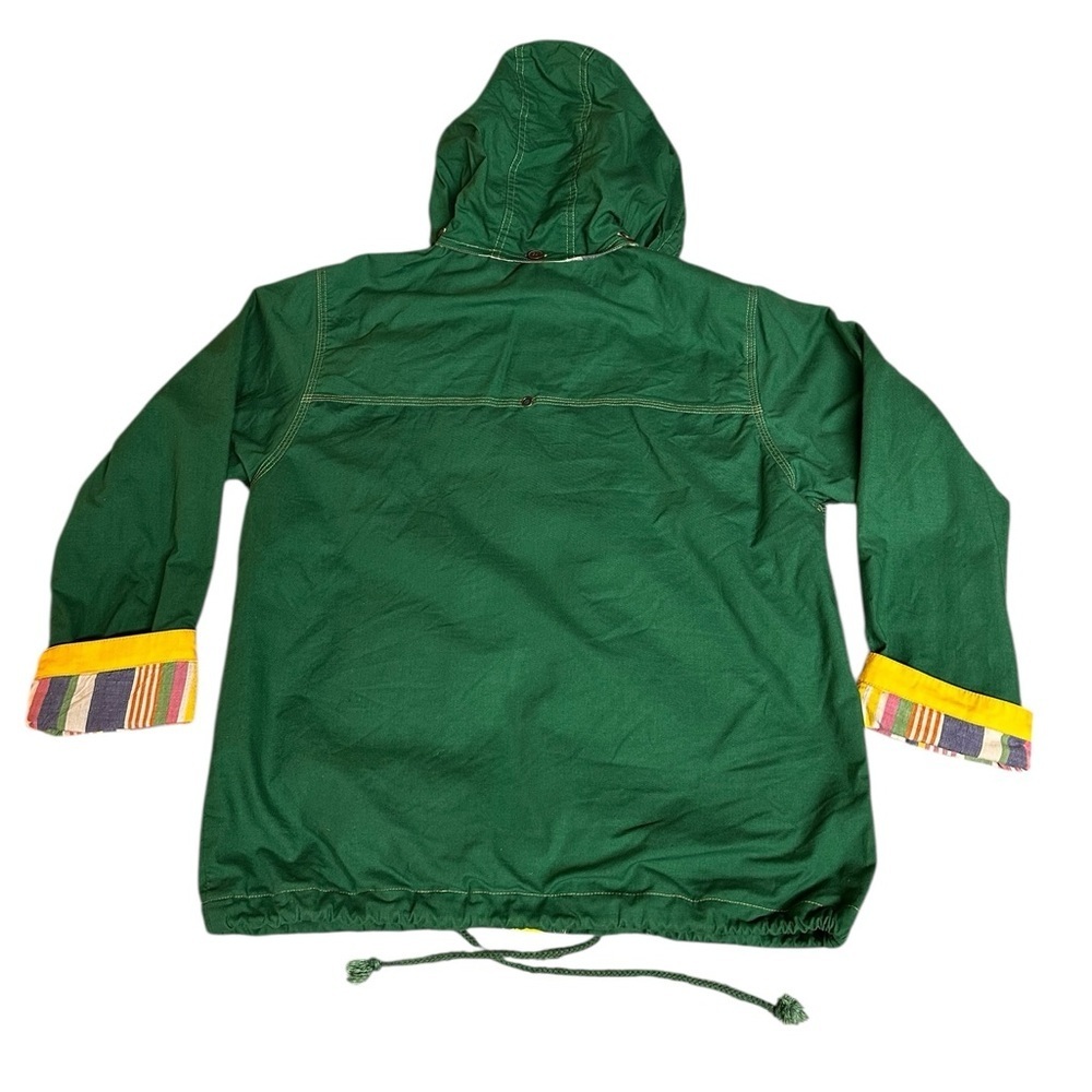 Vintage CDNY Kids Light Chore Coat Jacket Medium 10/12 Cotton Removable Hood - Picture 3 of 6